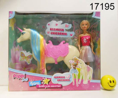 Imagen de MUÑECA KIARA HADA CON UNICORNIO 8.24